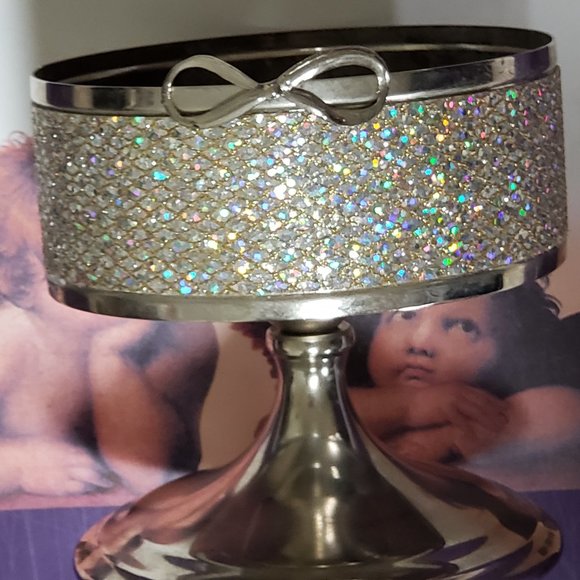 Bath & Body Works Other - Shimmer Glimmer Sparkle Bath Body Works Sparkles Glitter Pedestal Candle holder